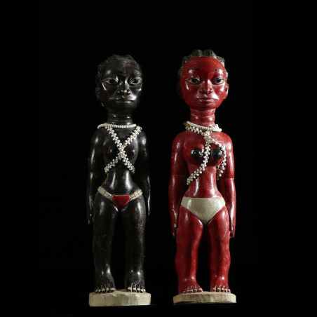 Statuettes Jumelles Blolo Bian - Baoule - Côte d'Ivoire
