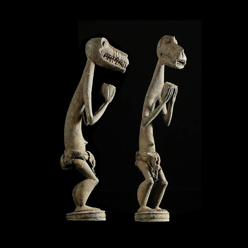 Statuette genie singe Gbekre - Baoule - Côte d'Ivoire