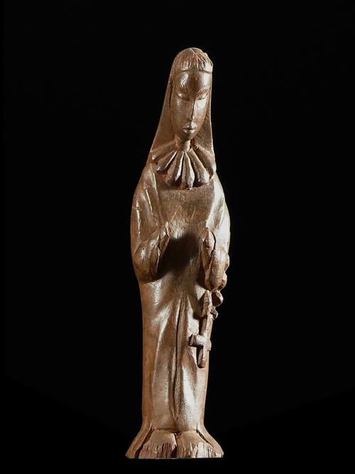Statuette de Vierge Chretienne - Lobi - Burkina Faso