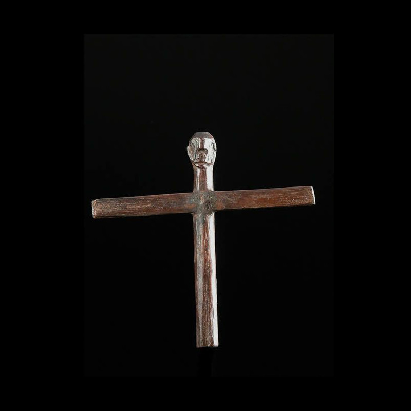 Crucifix en bois - Lobi - Burkina Faso