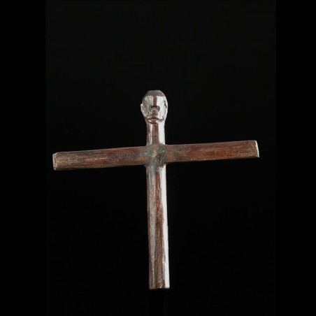 Crucifix en bois - Lobi - Burkina Faso