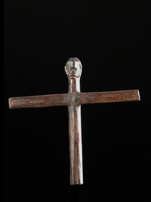 Crucifix en bois - Lobi - Burkina Faso