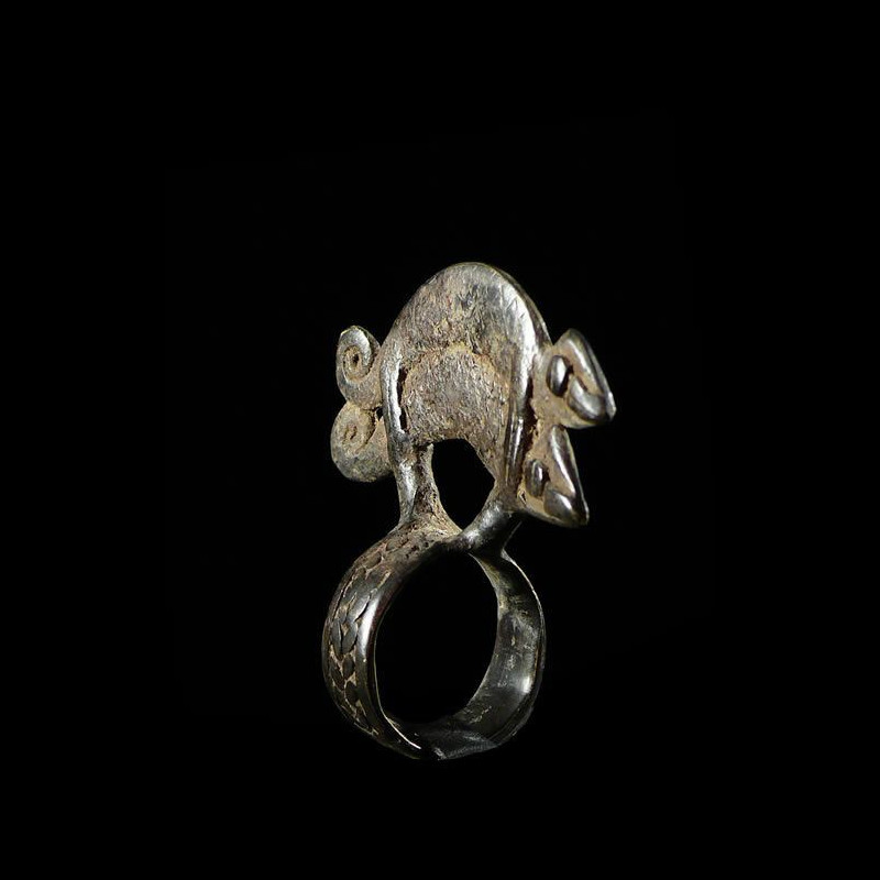 Bague amulette cameleon - Lobi - Burkina Faso