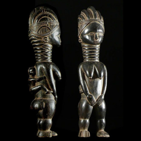 Statuette de fertilite Minsereh - Mende - Sierra Leone