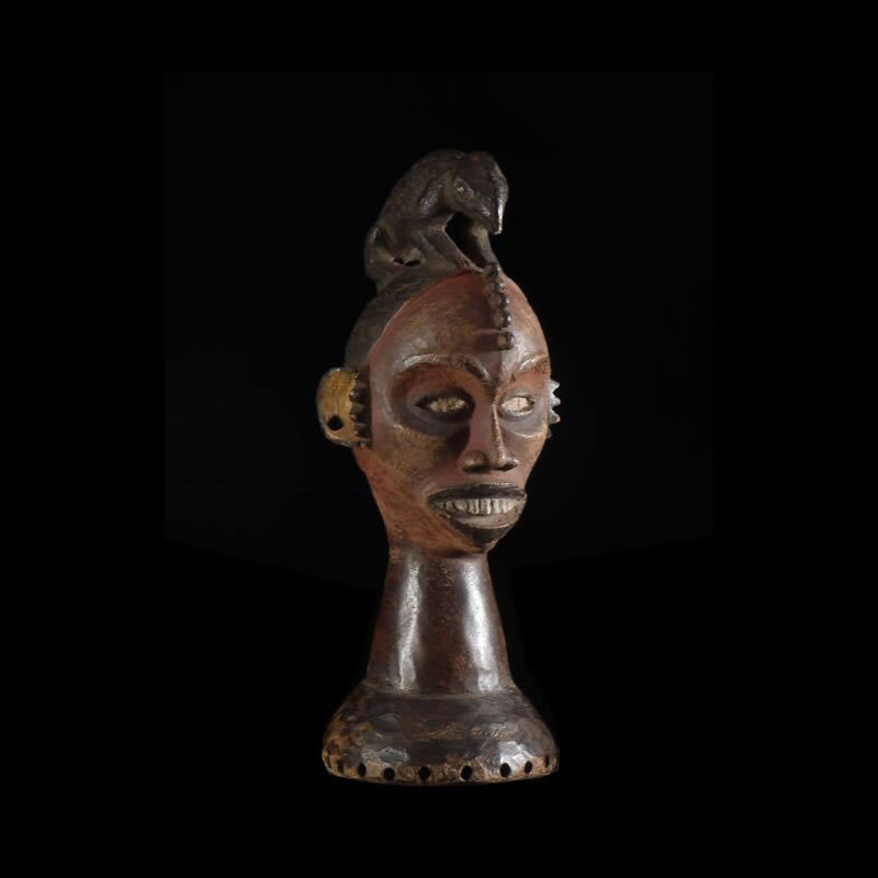 Masque cimier polychrome - Igbo - Nigeria