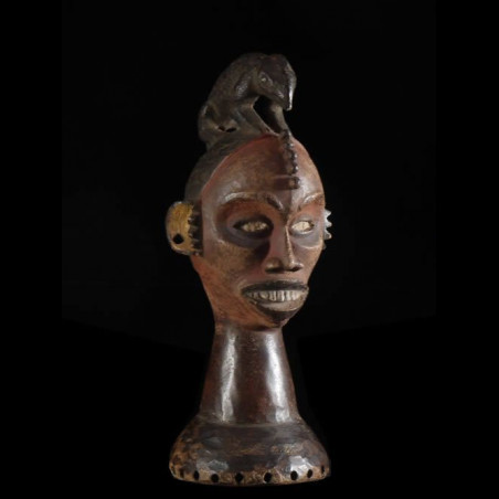 Masque cimier polychrome - Igbo - Nigeria