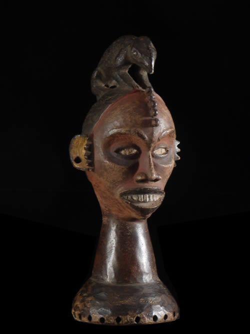 Masque cimier polychrome - Igbo - Nigeria