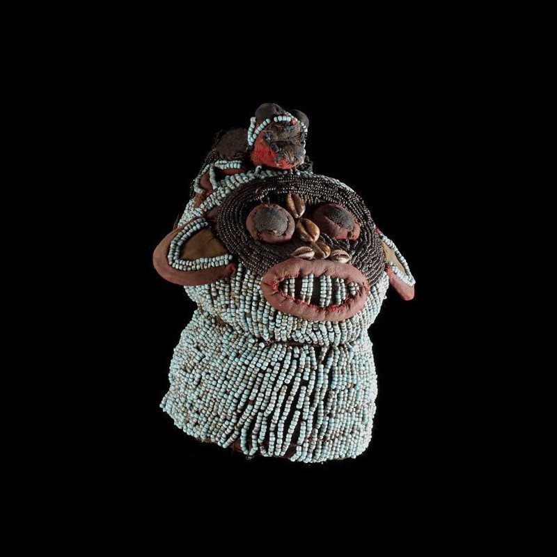Tête Atwontzen - Bamileke - Cameroun - Perles afrique