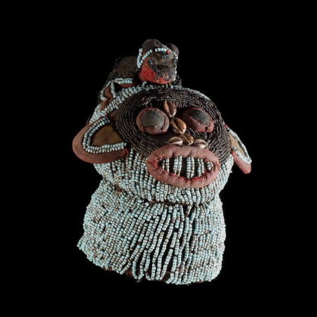 Tête Atwontzen - Bamileke - Cameroun - Perles afrique