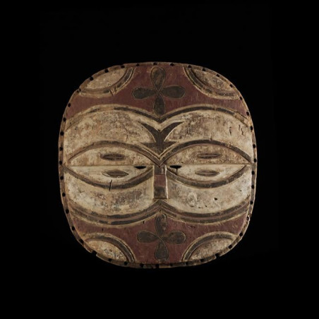Masque facial Kidumu - Teke / Tsayi - RDC Zaire