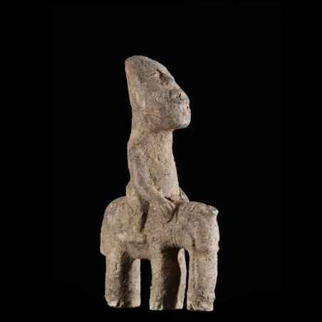 Cavalier et son cheval en pierre - Nunuma - Burkina Faso