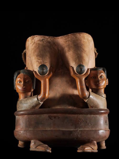 Masque ventre Gelede  - Yoruba - Nigeria / Benin