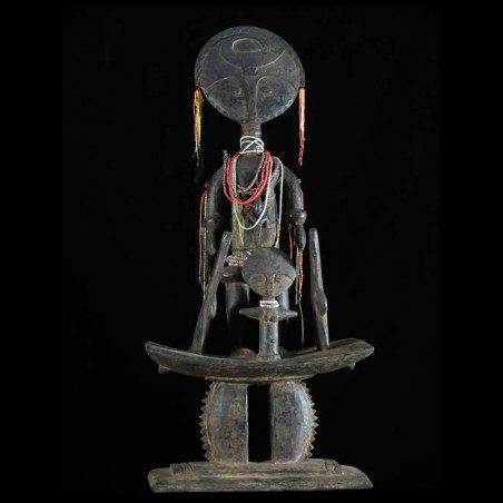 Composition poupee de fecondite Akua Ba - Ashanti - Ghana