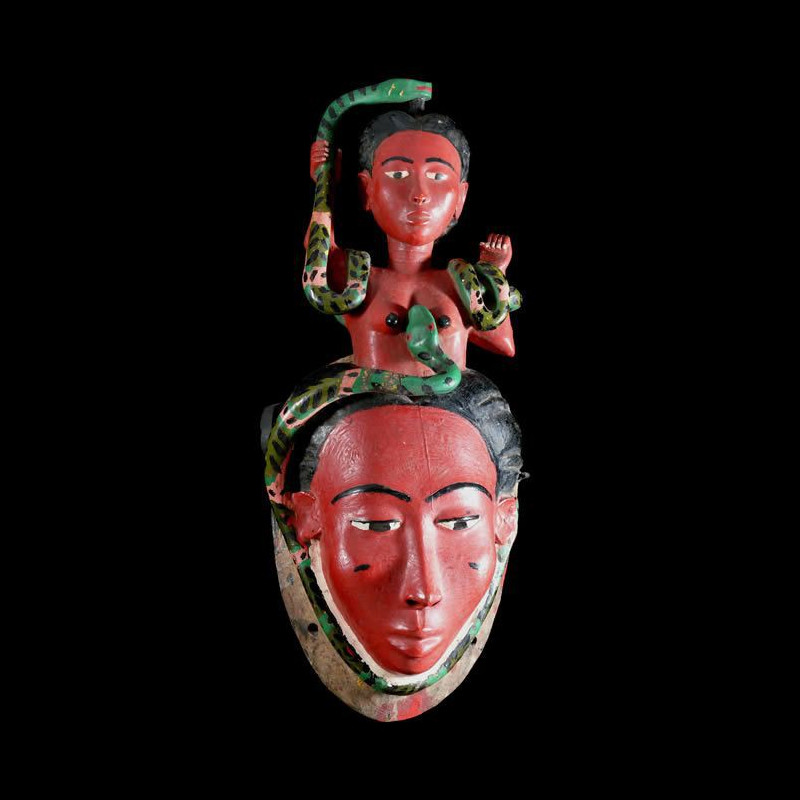 Masque de rejouissance Mami Wata - Baoule - Côte d'Ivoire