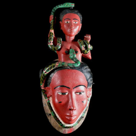Masque de rejouissance Mami Wata - Baoule - Côte d'Ivoire