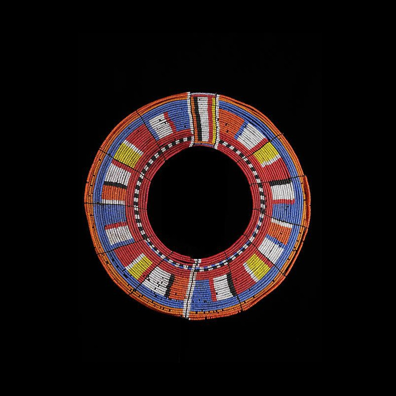 Collier ancien en perles de verre - Massai / Samburu - Kenya