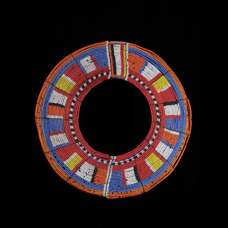 Collier ancien en perles de verre - Massai / Samburu - Kenya