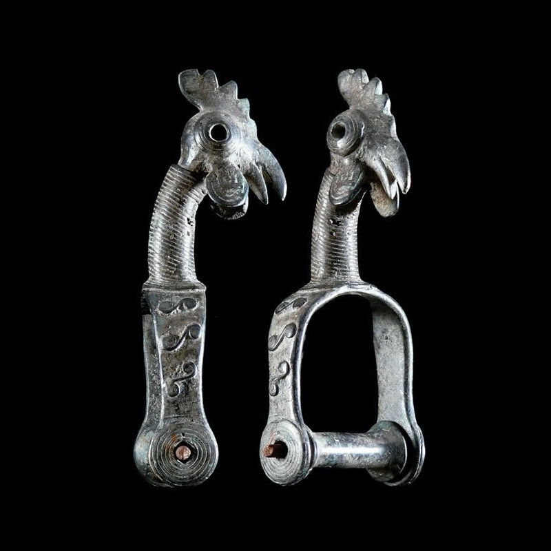 Poulie de metier a tisser en bronze - Bwa - Burkina Faso