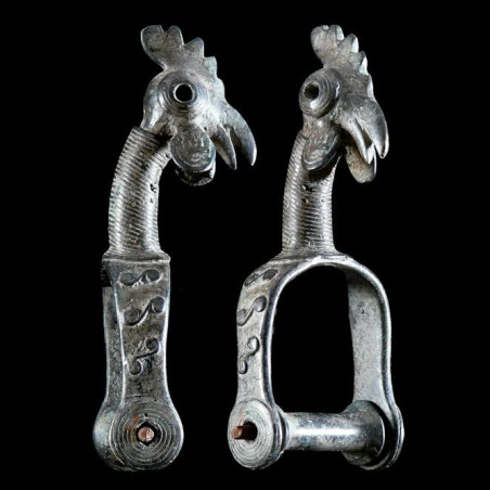 Poulie de metier a tisser en bronze - Bwa - Burkina Faso