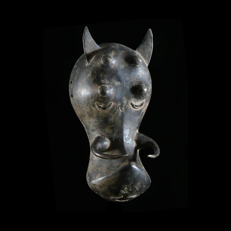 Masque en alliage de metal - Kulango - Côte d'Ivoire