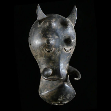 Masque en alliage de metal - Kulango - Côte d'Ivoire