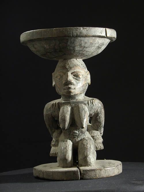 Coupe ancienne Adjere Fa - Yoruba - Benin - Statues Africaines