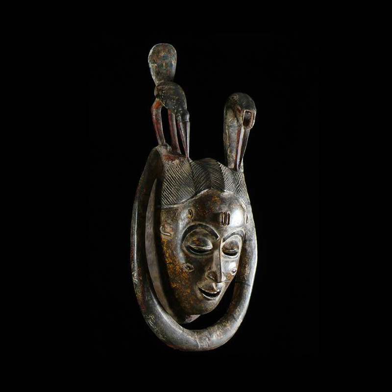 Masque Polychrome Seli - Gouro - Côte d'Ivoire