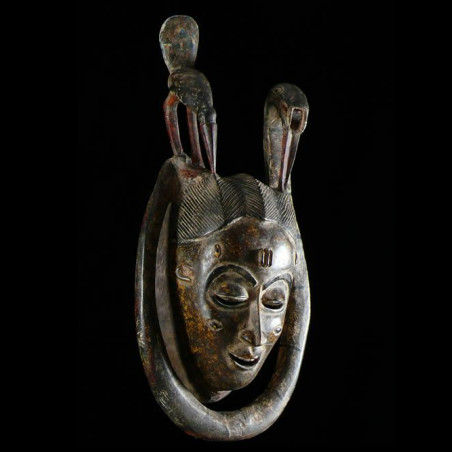 Masque Polychrome Seli - Gouro - Côte d'Ivoire