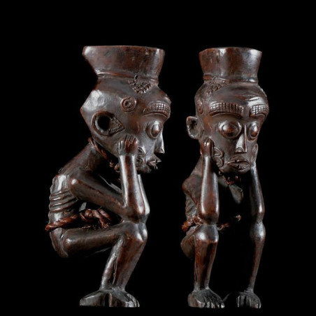 Mortier a chanvre ou tabac - Luluwa - RDC Zaire
