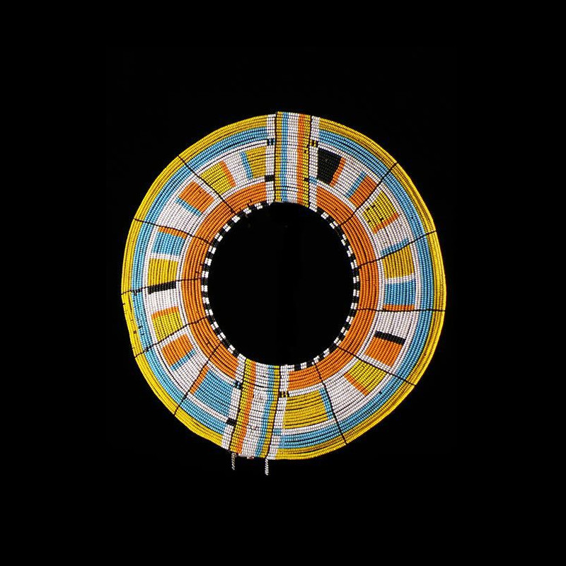 Collier ancien en perles de verre - Massai / Samburu - Kenya