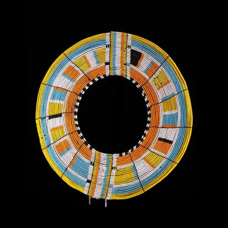 Collier ancien en perles de verre - Massai / Samburu - Kenya