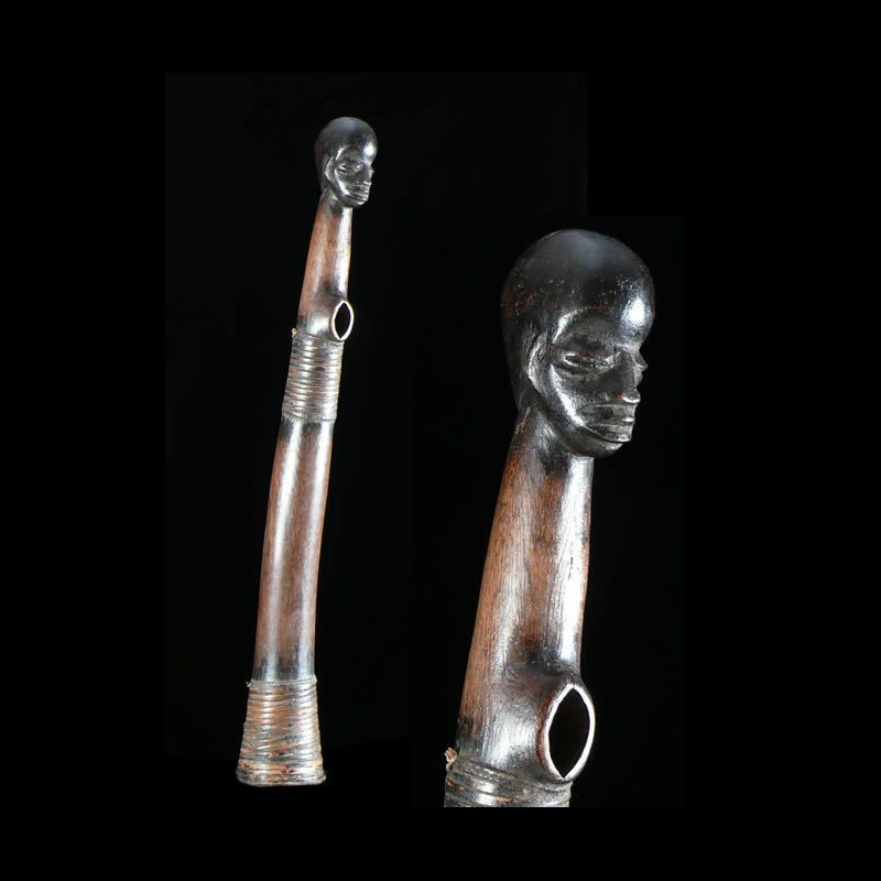 Trompe ou Olifant en bois - Gourounsi / Kassena - Burkina Faso