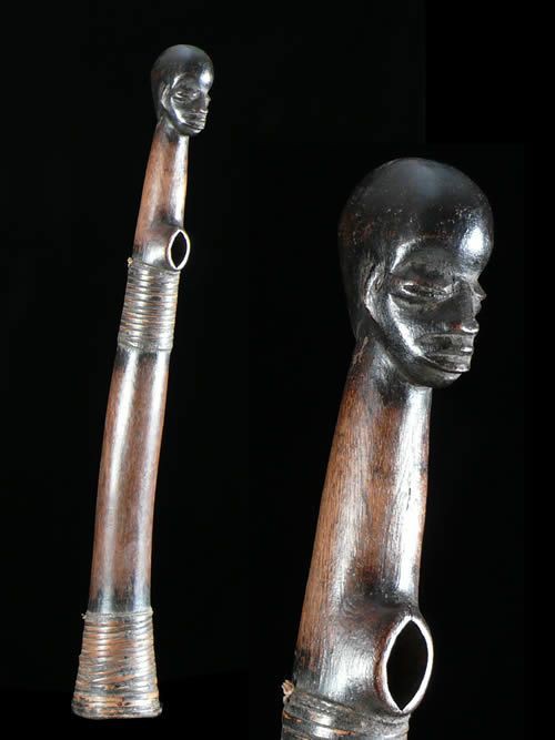 Trompe ou Olifant en bois - Gourounsi / Kassena - Burkina Faso