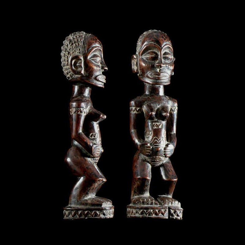 Statue cultuelle feminine - Chokwe - Angola