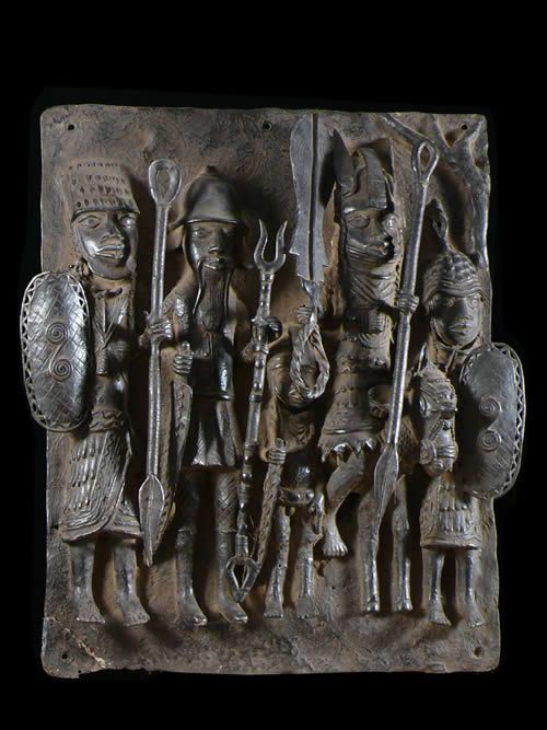 Plaque de palais - Nigeria - BIni Edo - Bronze cire perdue