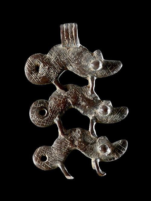 Pendentif amulette cameleons - Lobi - Burkina Faso