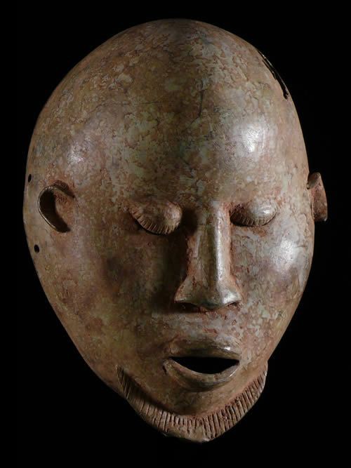 Masque en alliage de metal - Bambara - Mali