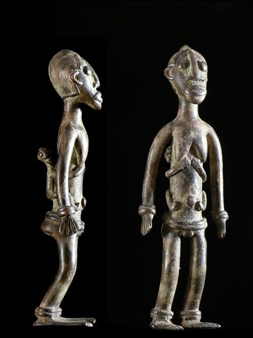 Maternite en bronze - Lobi - Burkina Faso