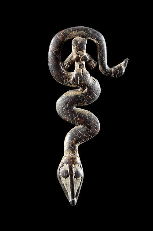 Pendentif Serpents et genie Debira - Gan / Lobi - Burkina Faso
