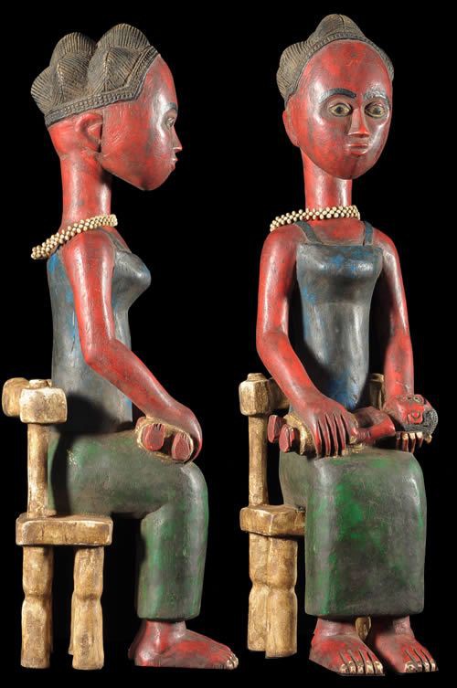 Statuette Maternite - Baoule - Côte d'Ivoire