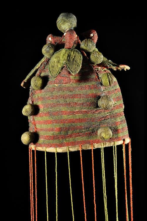 Coiffe Ade ou Adenla royale de ceremonie - Yoruba - Nigeria