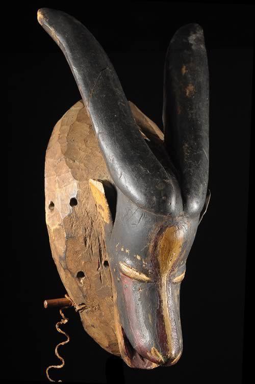 Masque Polychrome Dye Antilope - Gouro - Côte d'Ivoire