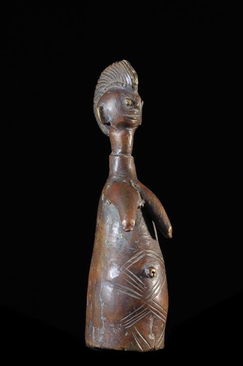 Poupee Biiga en Bronze - Mossi - Burkina Faso
