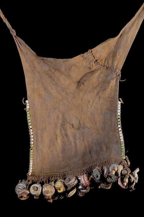 Pagne Coiffe en cuir de Chevre - Dassanech - Ethiopie