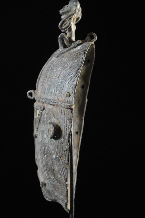 Masque facial en métal - Dogon - Mali