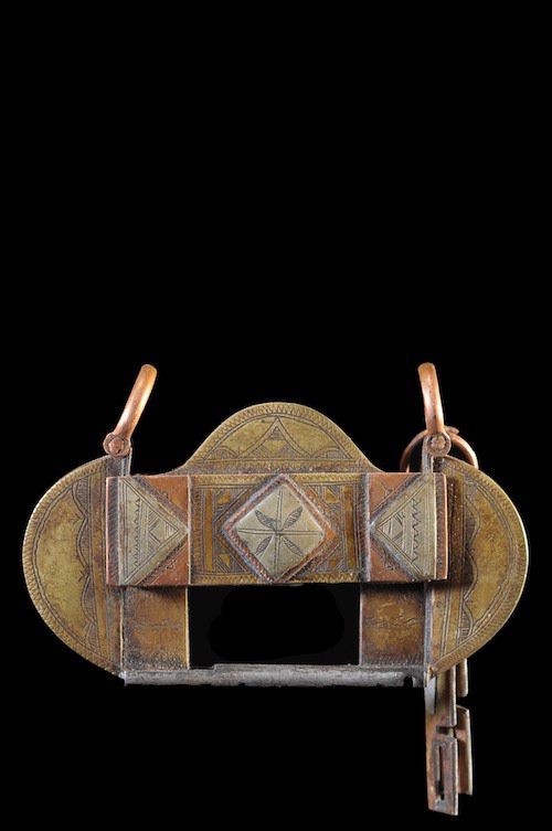 Cadenas en cuivre rouge et jaune - Touareg - Mali