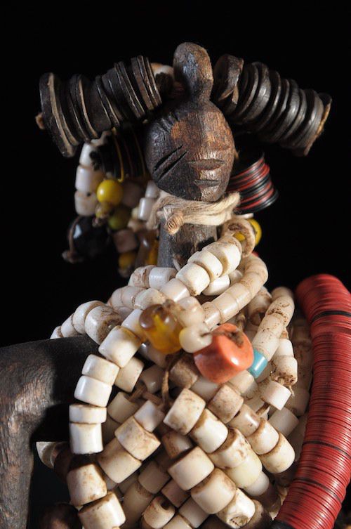 Poupee Namji Dowayo - Nigeria / Cameroun - Poupee perles africaines