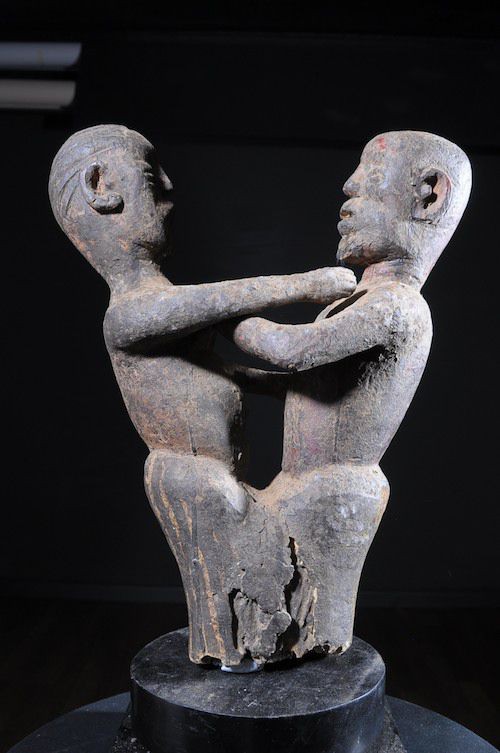 Statue cultuelle de couple  - Mossi - Burkina Faso