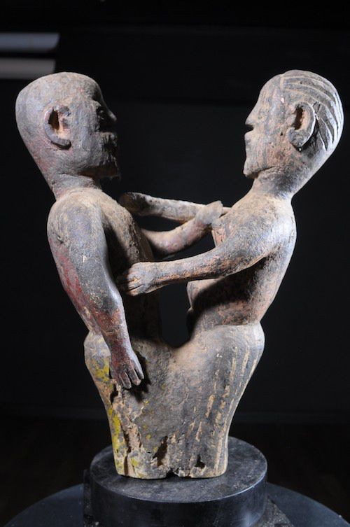 Statue cultuelle de couple  - Mossi - Burkina Faso