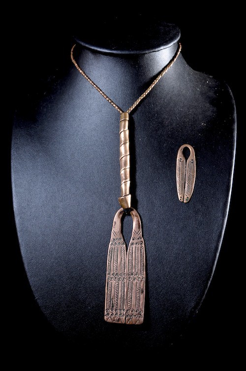 Collier pendentif en cuivre rouge - Sidamo - Ethiopie